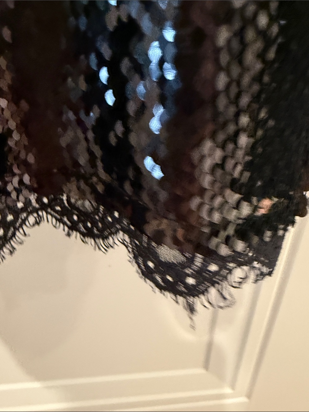 Free People Black & Rose Gold Sequin Mini Slip Dress - Picture 6 of 6